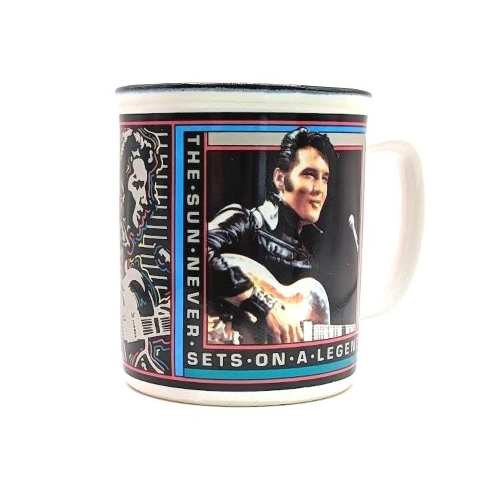 Elvis Presley 1992 Hamilton Gifts Mug The Sun Never Sets On A Legend 68 Comeback